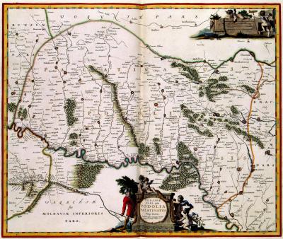 Карта Подільського воєводства 1660 року